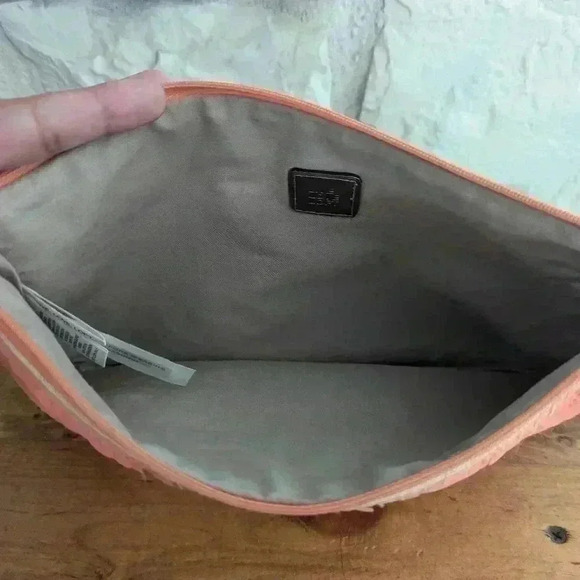 Loft Ann Taylor Orange & Tan Wristlet - Picture 4 of 5